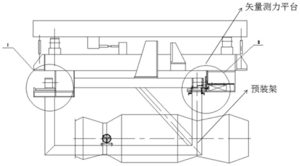 一种带预装结构的航空发动机矢量台架及使用方法与流程