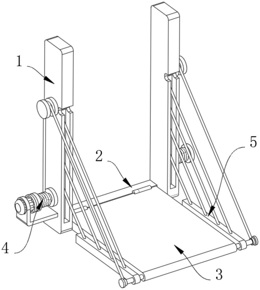 一种升降机自动翻板出料门的制作方法