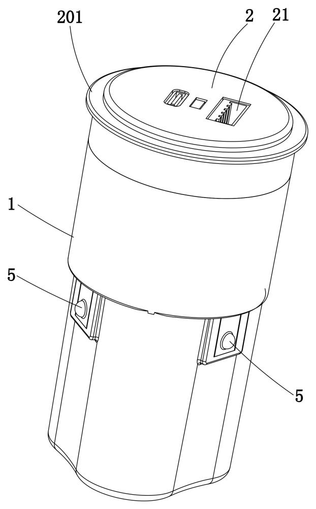 一种易取出的充气泵电池组的制作方法