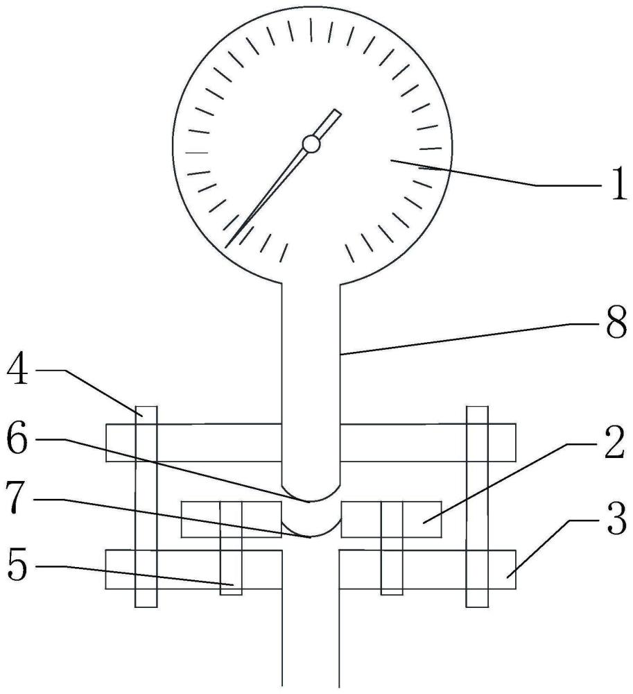 一种带有压力表变送器的连接装置的制作方法