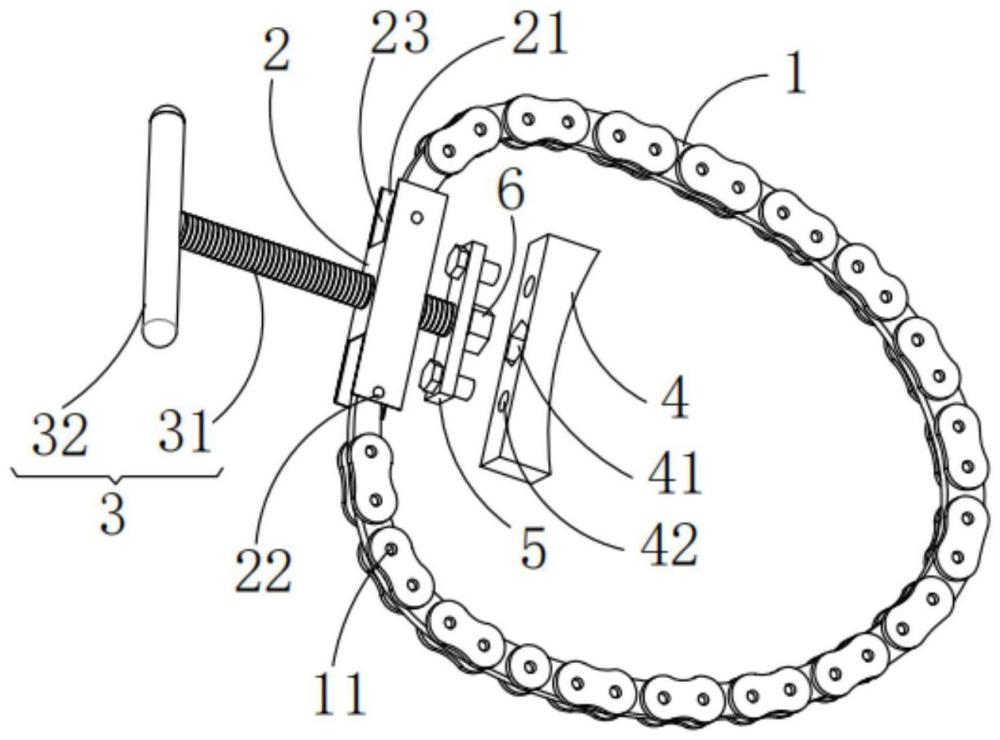 一种链条扳手工具的制作方法