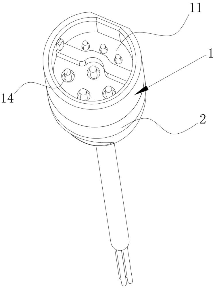 超声换能器线缆插头结构的制作方法