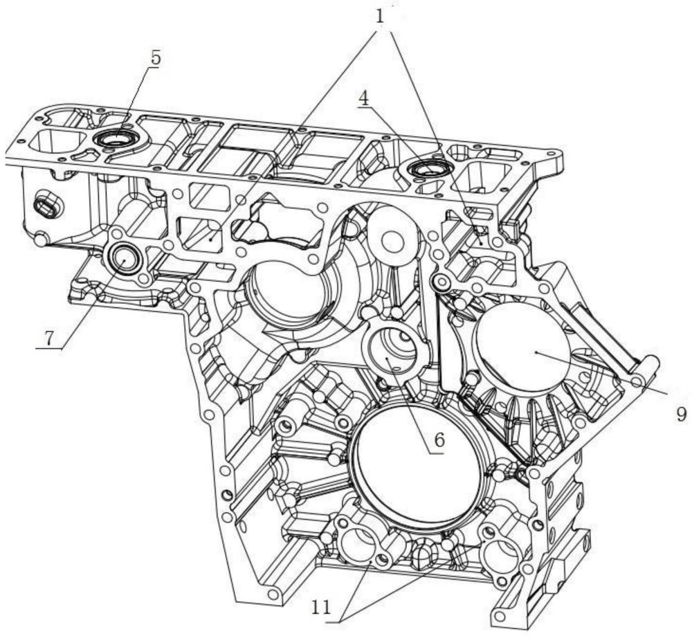 一种V型六缸柴油机用集成式承载平台的制作方法