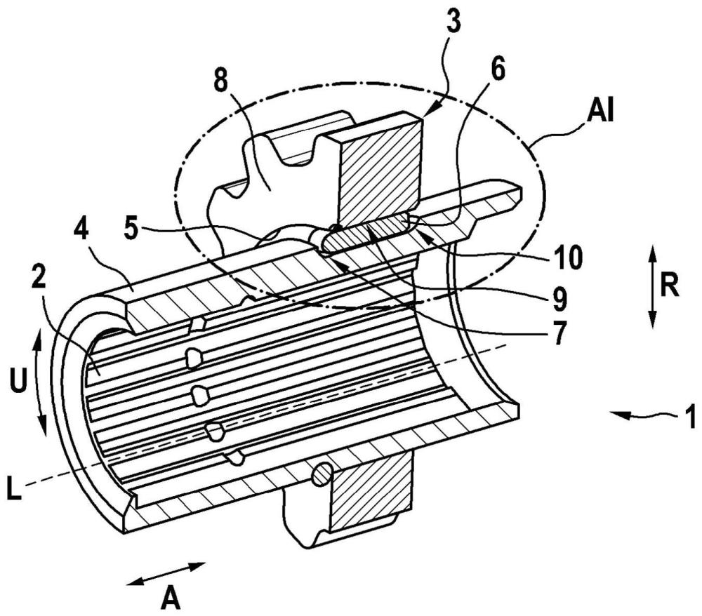 轴-毂-连接部及其组装方法、供给泵和轴向活塞机与流程