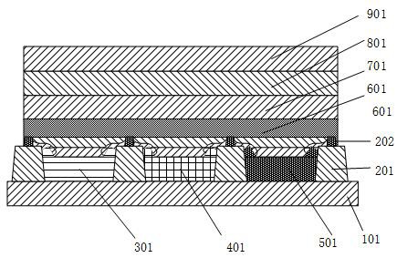 一种高亮度高色域硅基OLED显示器件及其制作方法与流程