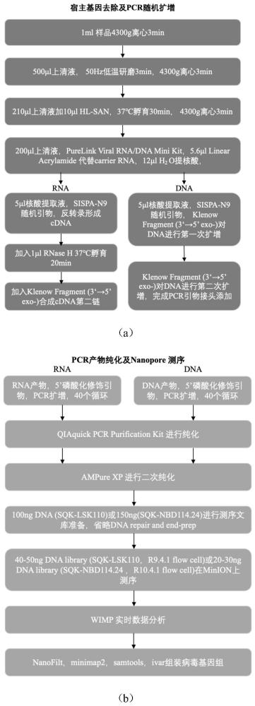 一种结合宿主去除的纳米孔宏基因组测序方法及其应用