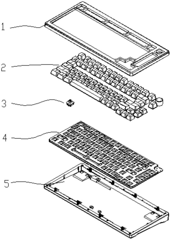 一种具有浮动中板的键盘的制作方法