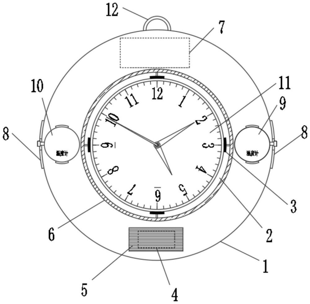 一种具有温度湿度检测的石英钟的制作方法