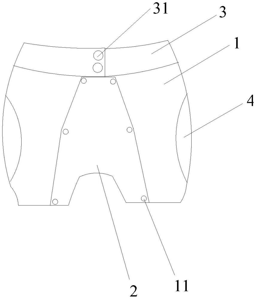 一种髋关节保护裤的制作方法