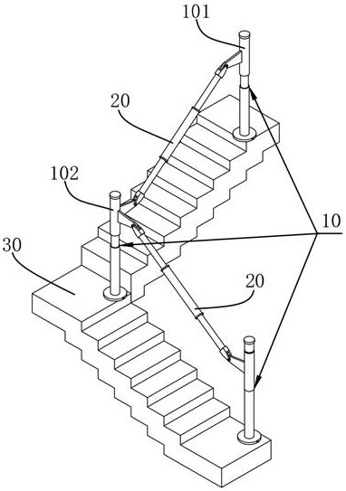一种楼梯临时安全护栏的制作方法