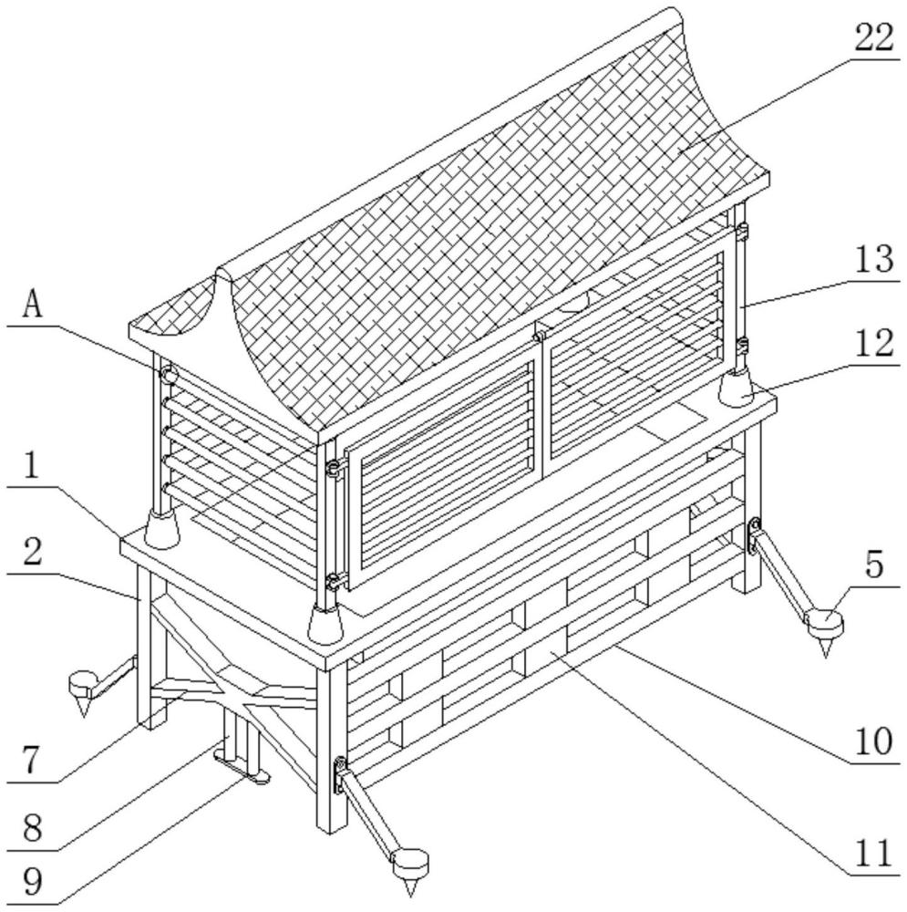 一种防坠落建筑施工支架的制作方法