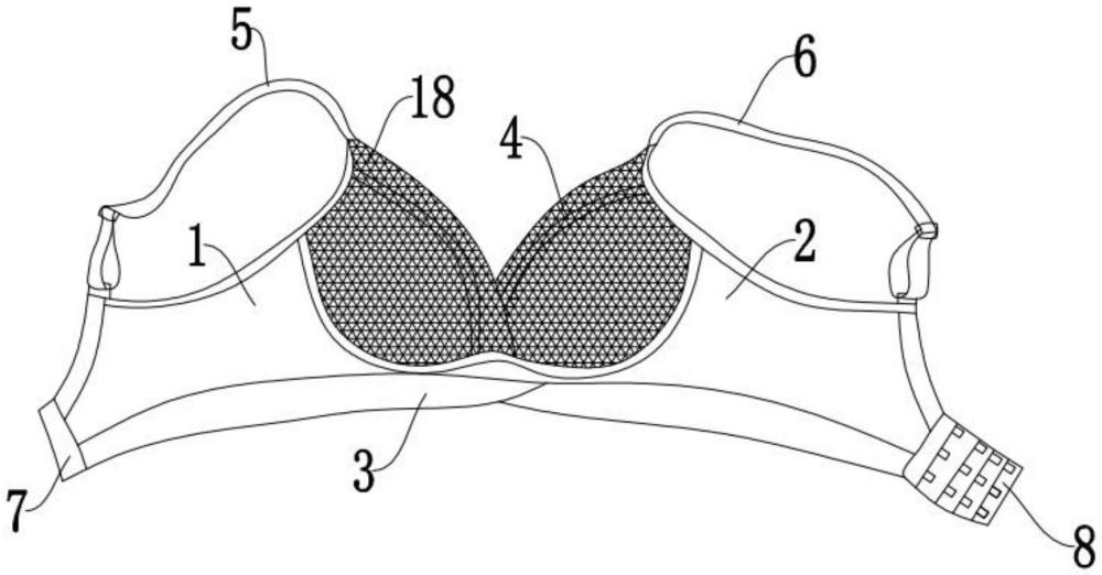 一种带提拉结构的无钢圈侧推聚拢型胸罩的制作方法