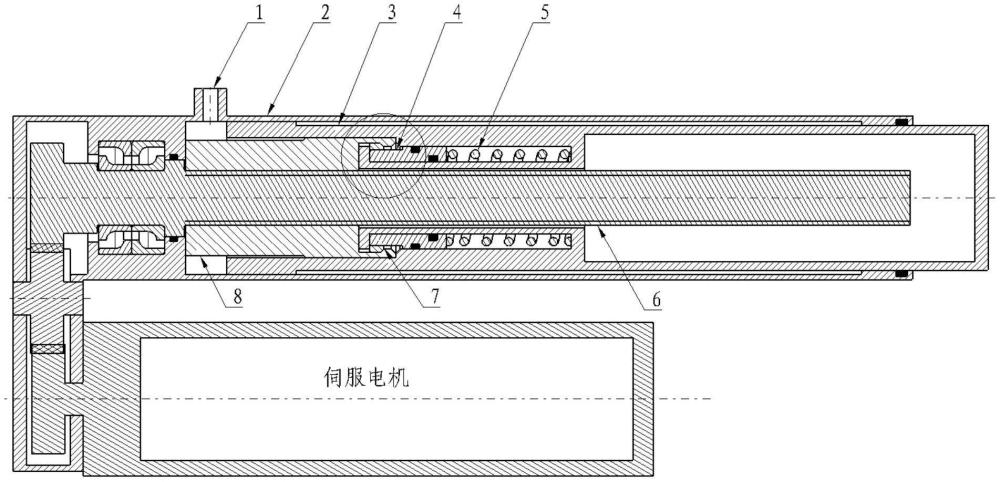 内置机械锁重载收放机电作动器的制作方法