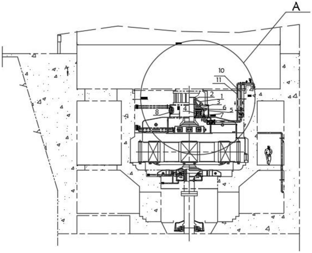 一种悬式水轮发电机组便捷维护检修推力轴承的制作方法