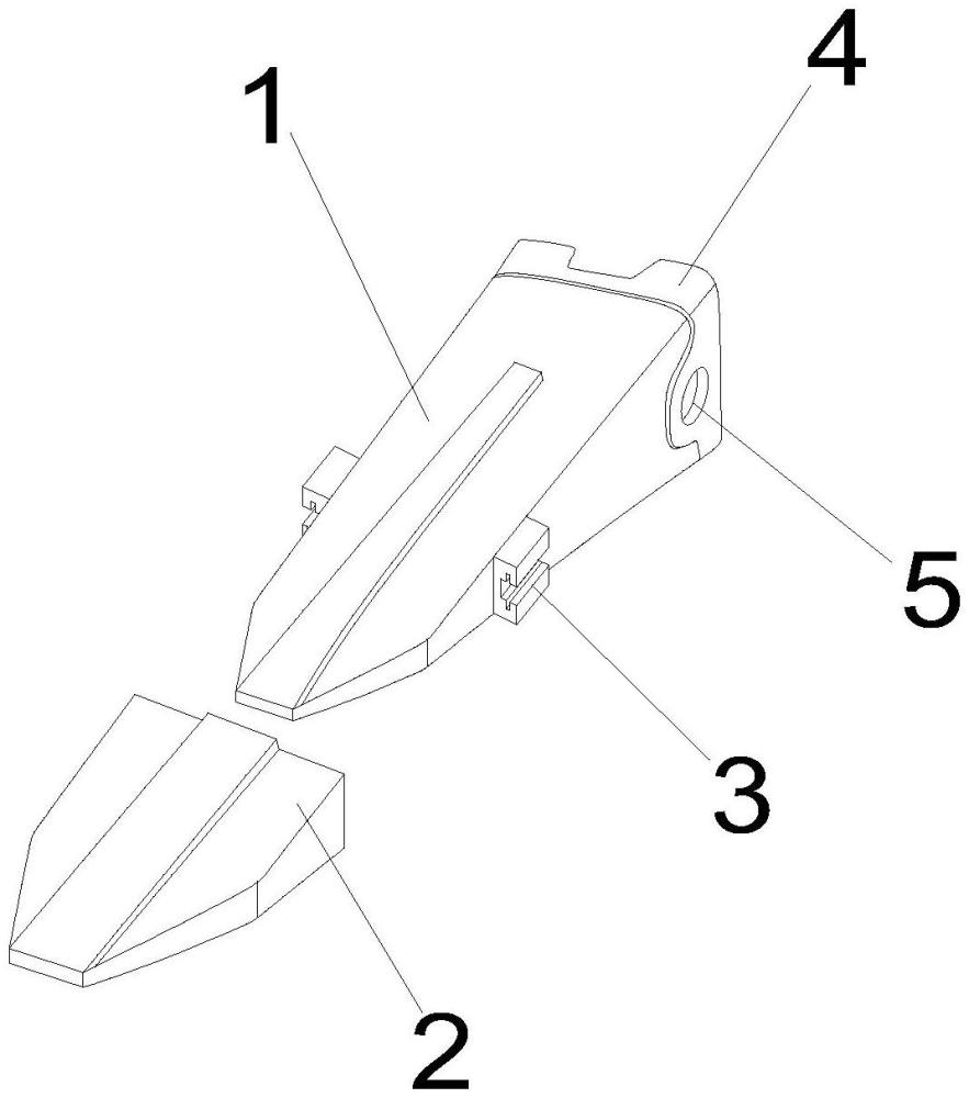 一种具有保护套的挖掘机斗齿的制作方法