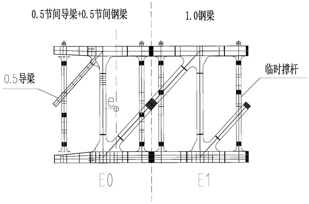 一种偏心钢梁大节段整体吊装方法与流程