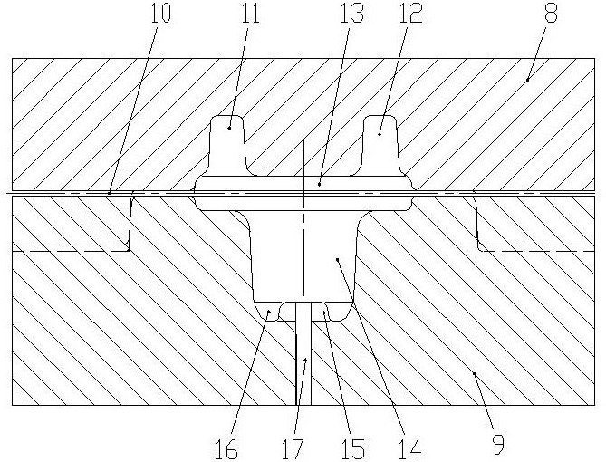 一种叉式突缘预锻模具的制作方法