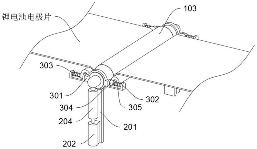 一种锂电池电极片辊压收卷用张力调节装置的制作方法