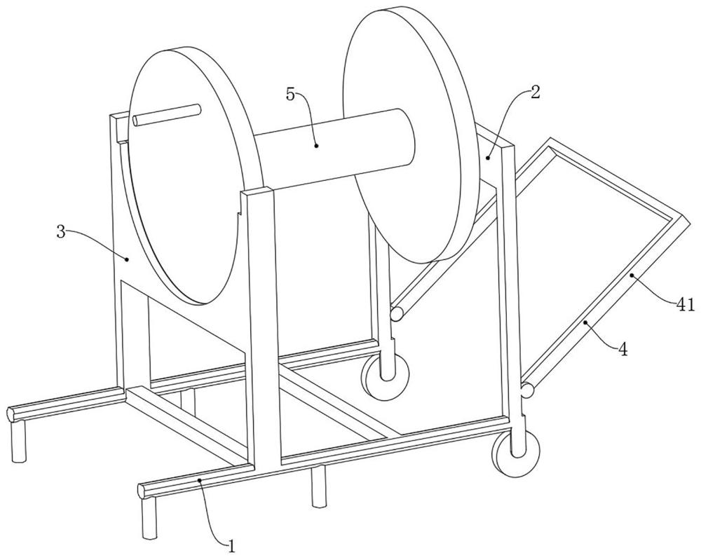 一种用于电力行业的移动式电线卷绕装置的制作方法