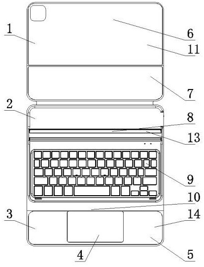 一种新型带触摸板键盘皮套的制作方法