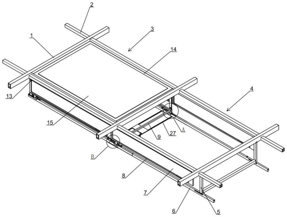 弹簧导槽式天窗组件的制作方法