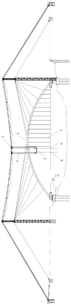 提篮拱桥吊杆施工装备与施工方法与流程