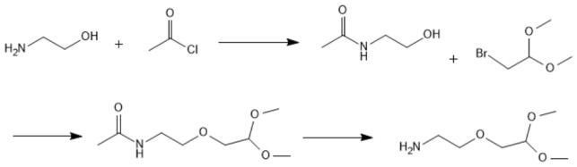 一种2-(2,2-二甲氧基乙氧基)乙胺的制备方法与流程