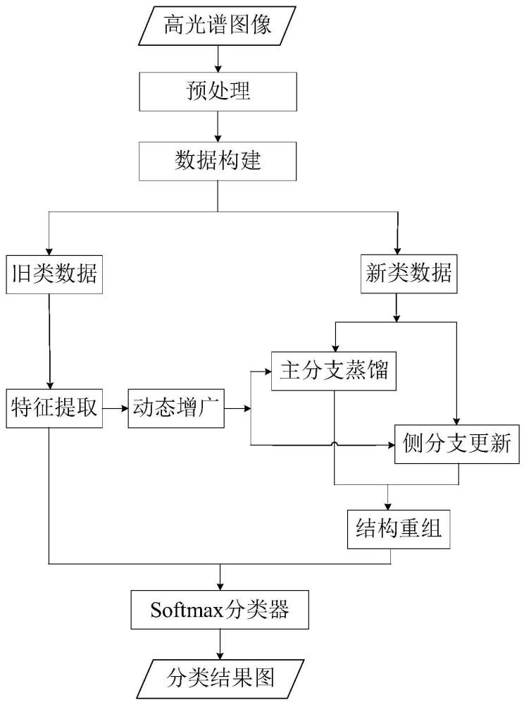 一种基于动态学习的增量式高光谱图像分类方法及装置