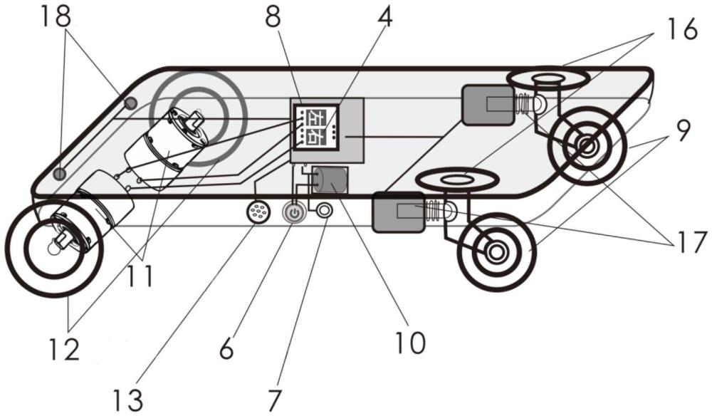 一种具有电磁锁定向转向装置的智能遥控平板推车的制作方法