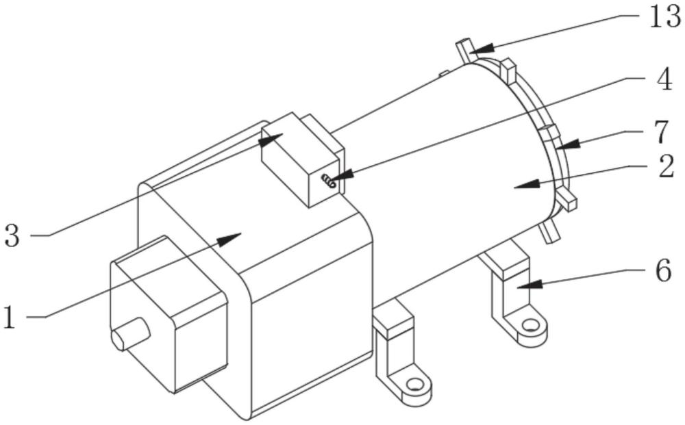 一种隔膜泵电机装配结构的制作方法