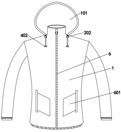 一种加厚防寒保暖带帽的户外运动服的制作方法