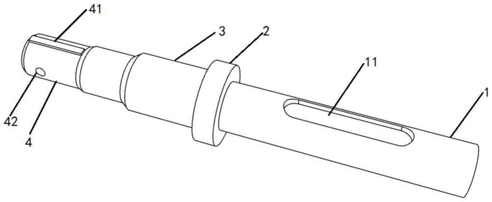 无轴螺旋减速机心轴防脱轴、防滚键装置的制作方法