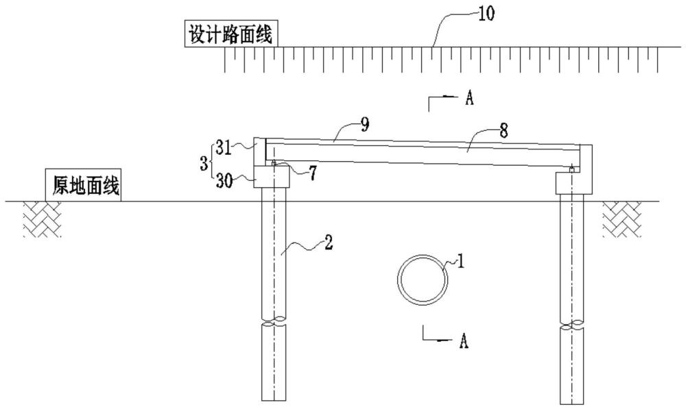 一种支撑式暗桥保护涵结构的制作方法