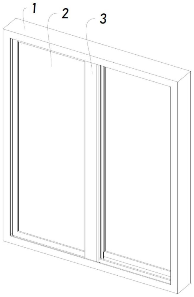 铝合金窗的自清洁结构的制作方法