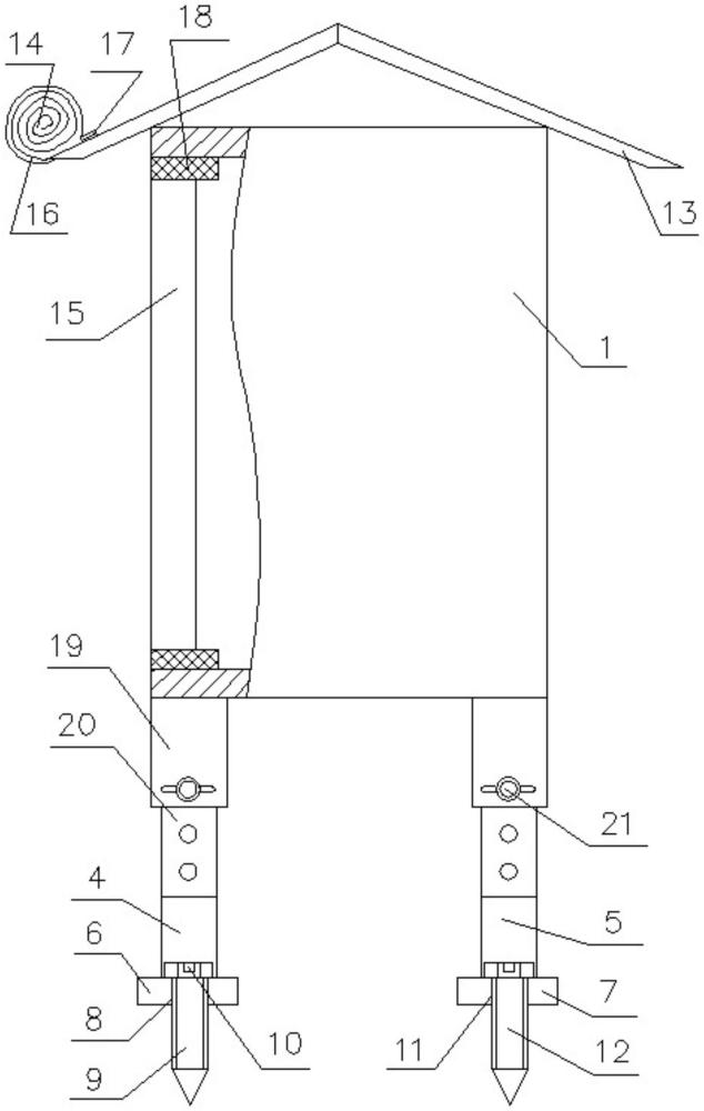 建筑电气安装箱支撑固定装置的制作方法