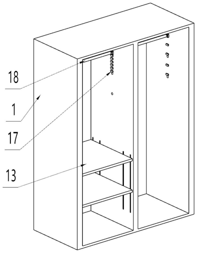 一种具有内部空间可调节的衣柜的制作方法