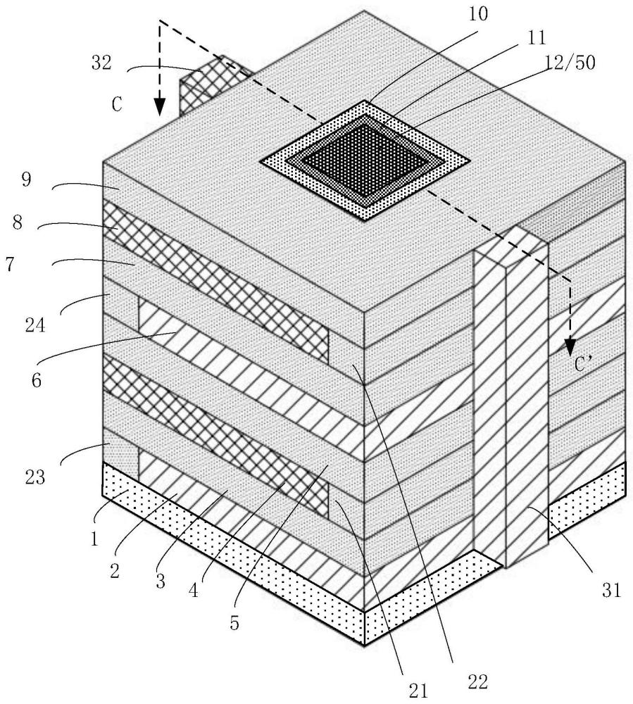 一种用于磁存储器的半导体器件、存储结构、电子设备的制作方法