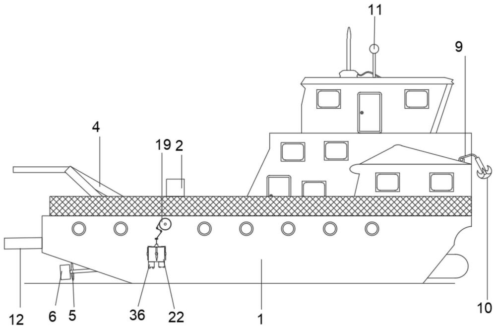 一种双向取水型海洋科学考察船的制作方法