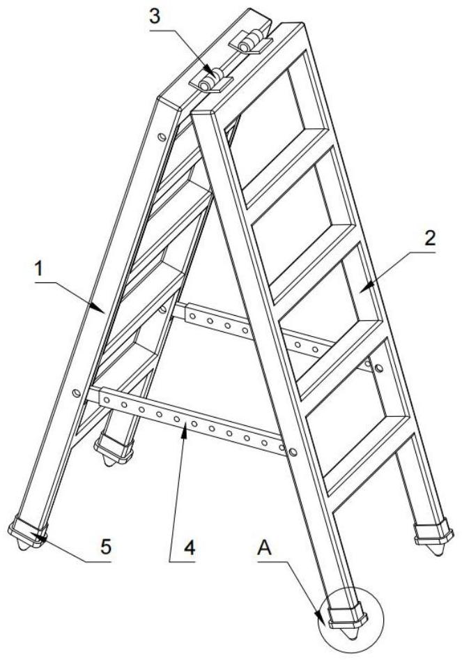 一种支撑稳定的人字形施工爬梯的制作方法