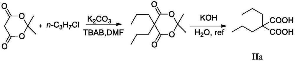 一种2-烷基-2-丙基丙二酸二酯的制备与水解方法与流程