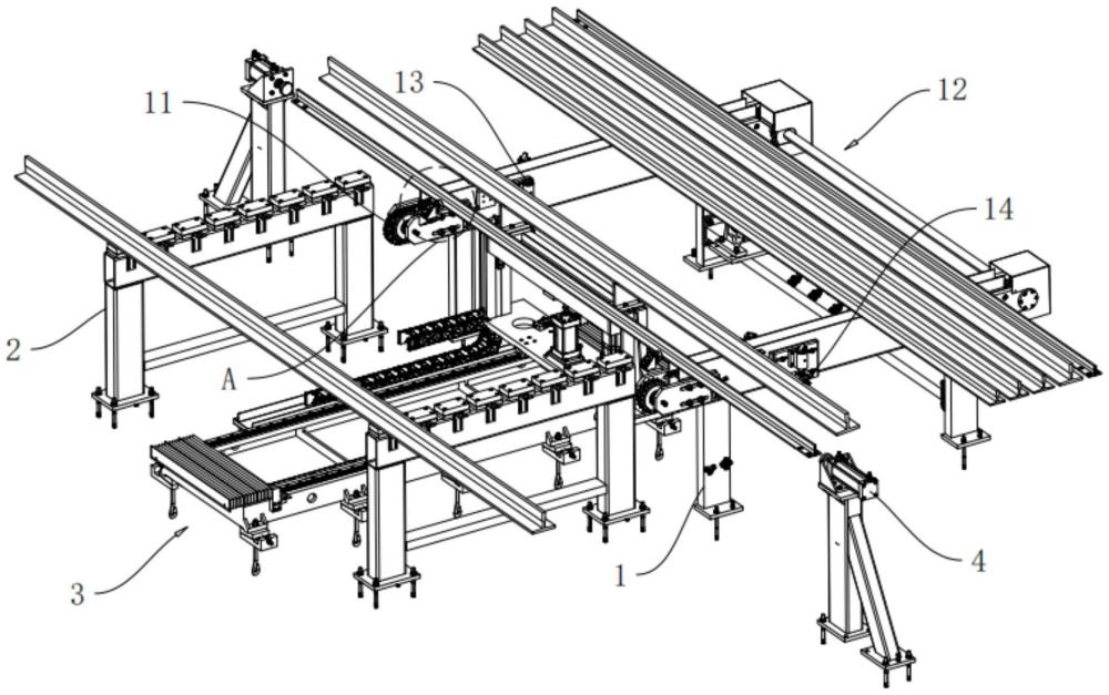 一种电梯导轨加工装置用进料分料机构的制作方法