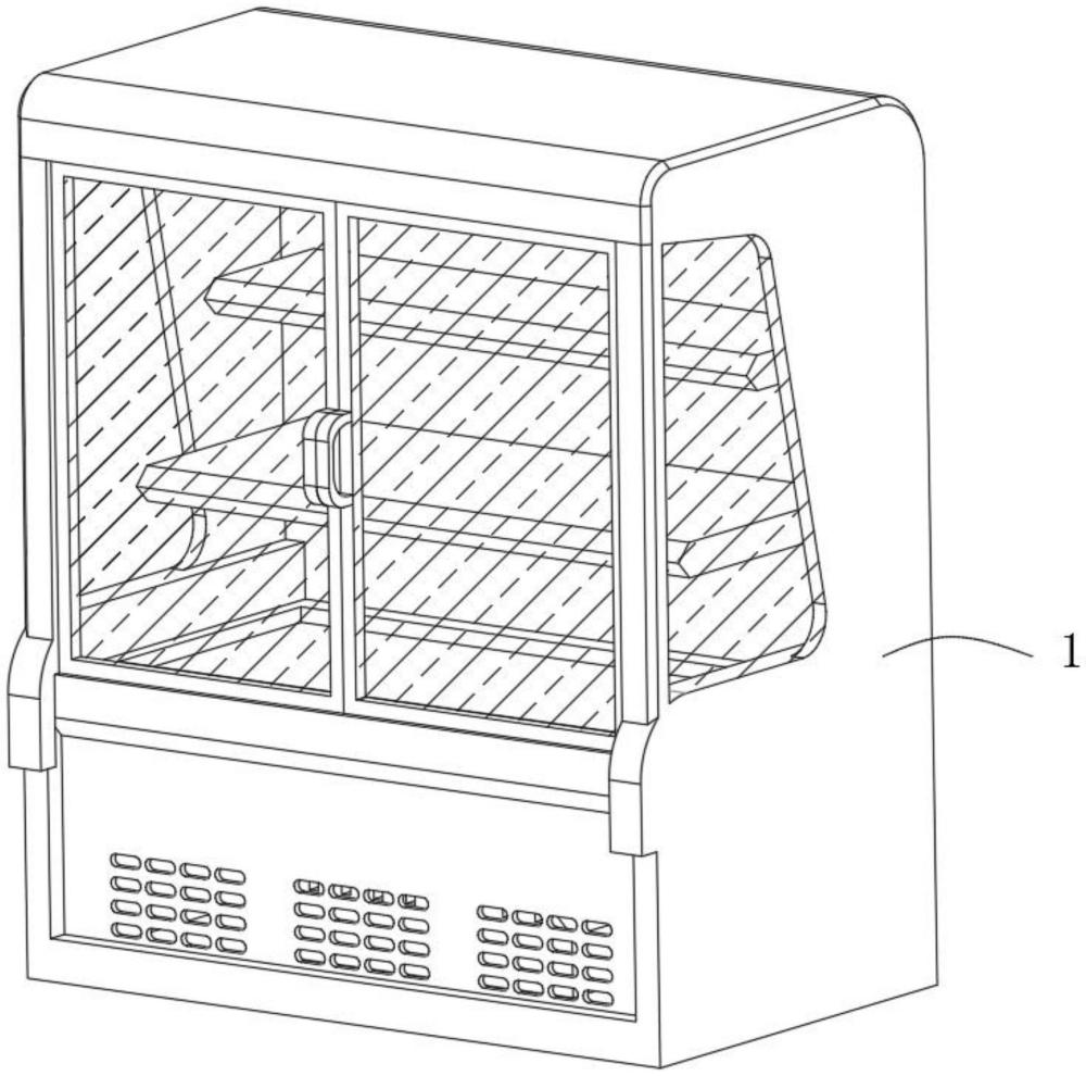一种通风盘可拆式的冷藏柜的制作方法