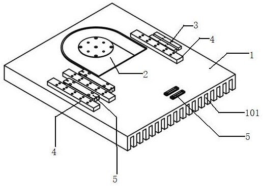 一种高功率光纤激光器通用辅助设备安装装置的制作方法