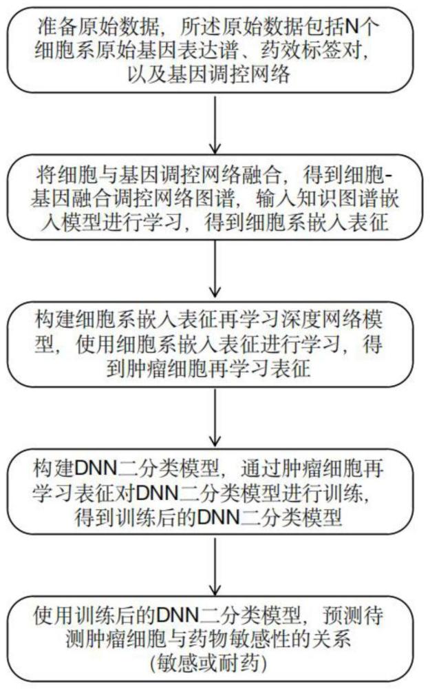 基于知识图谱嵌入表示再学习的抗肿瘤药物药效预测方法