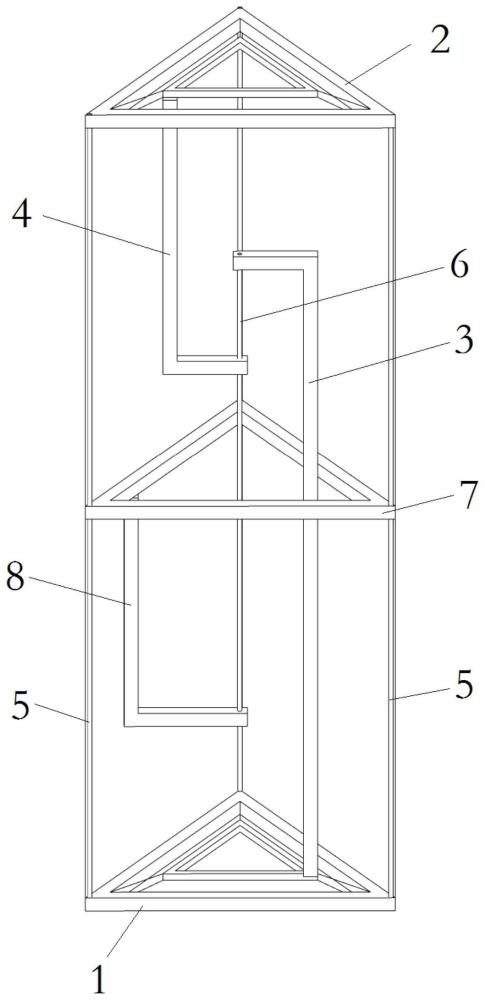 一种基于张拉整体式结构的灯具