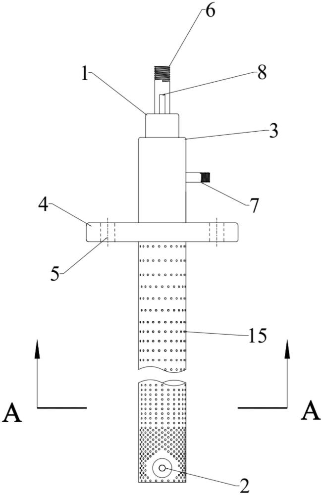 一種復(fù)合結(jié)構(gòu)發(fā)汗冷卻式高溫水冷動態(tài)總壓探針