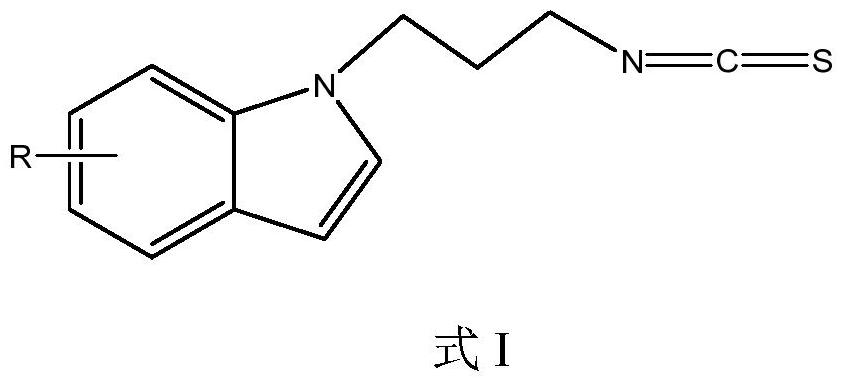 一種吲哚基異硫氰酸酯類化合物、制備方法及應用