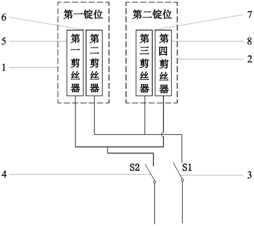 一種加彈機并絲剪斷控制系統(tǒng)的制作方法