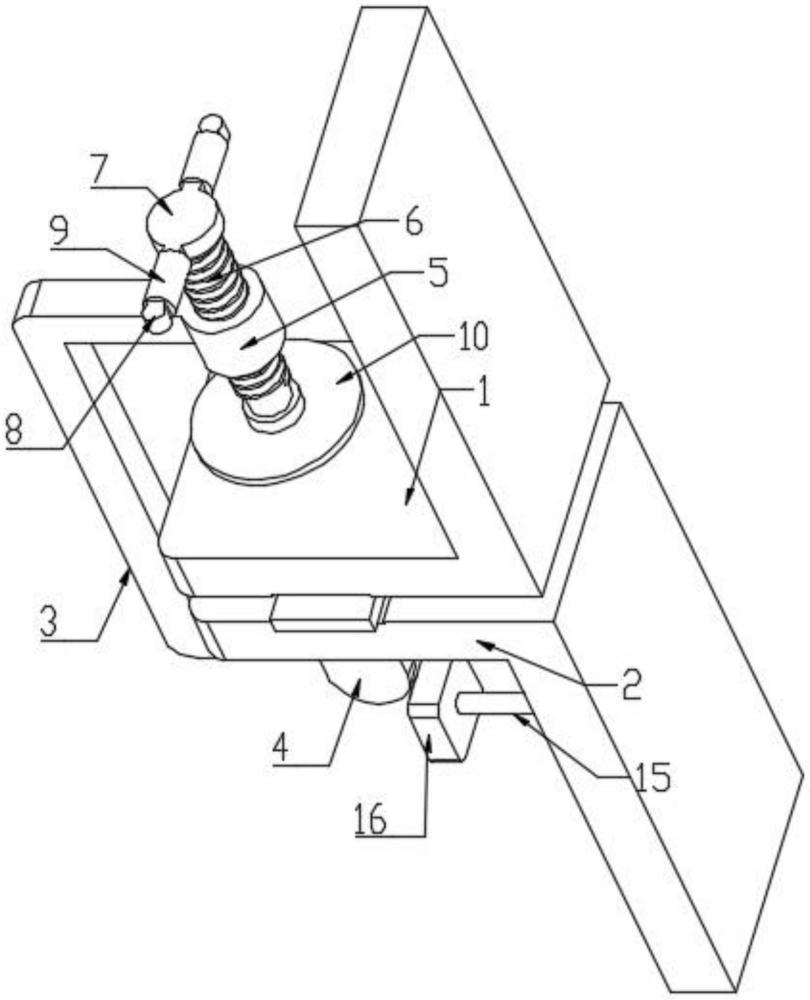 一种振动流化床用法兰快速翻转锁紧机构的制作方法