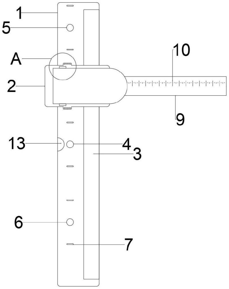 一種腿圍滑動(dòng)測(cè)量尺的制作方法